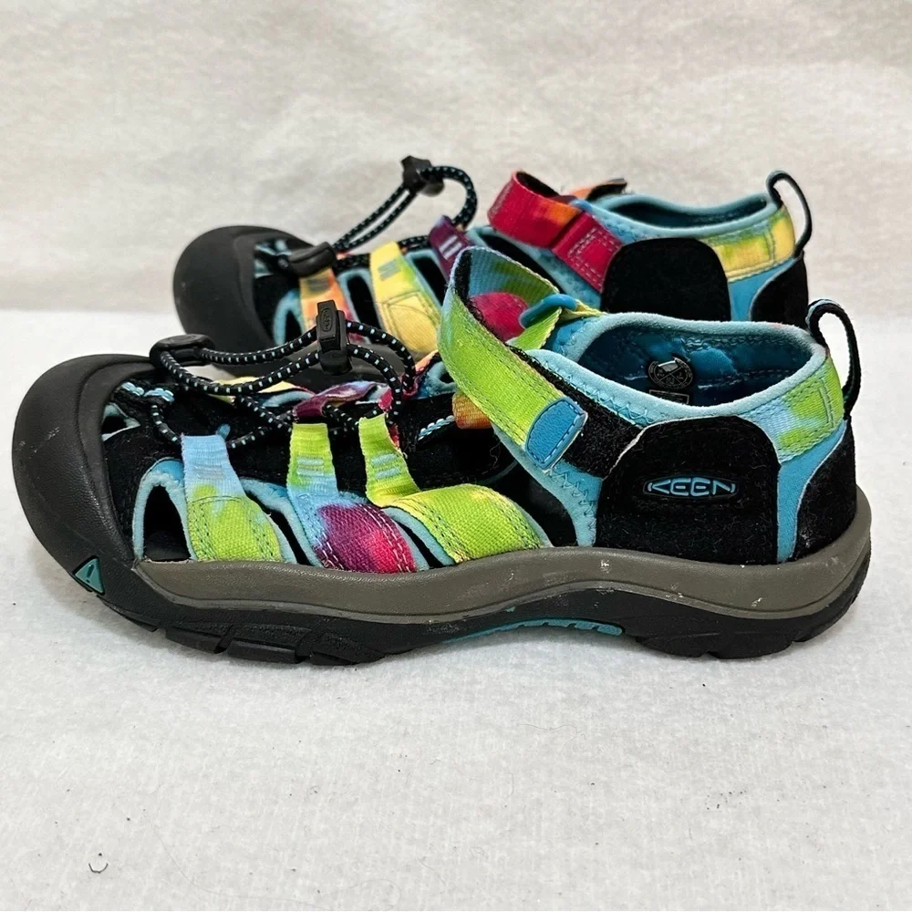 KEEN Unisex-Child Newport H2 Closed Toe Water Sandal size 4 in Tie Dye​​​​​​​